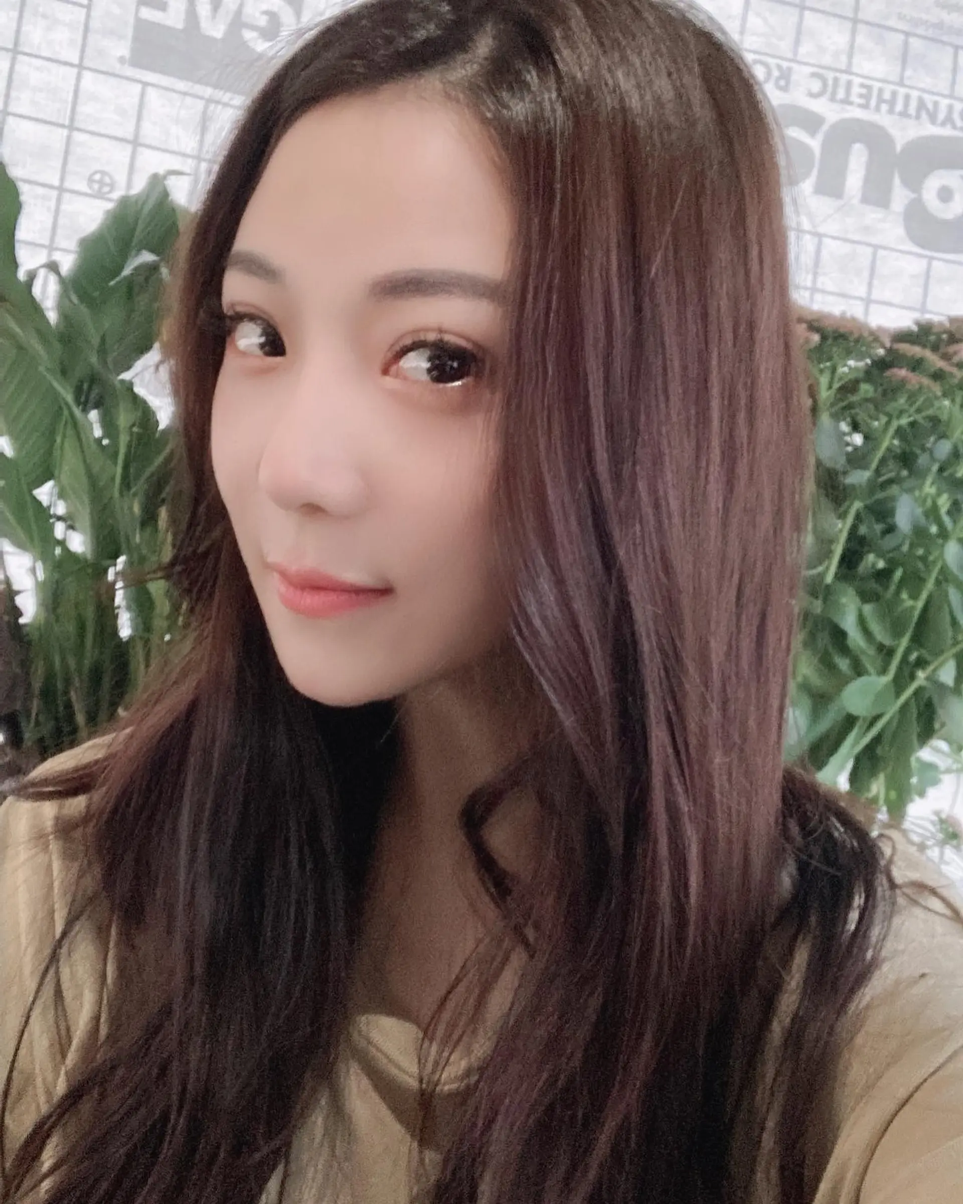 Long, sleek, straight brunette hair. 4