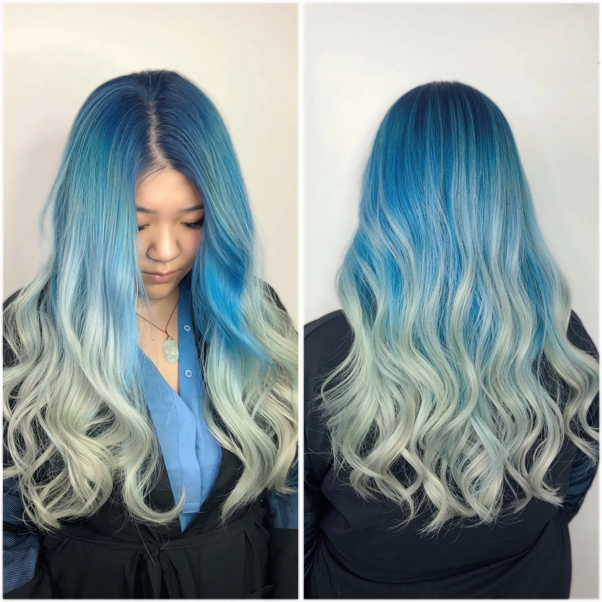 Turquoise Ombre Hair Color 1
