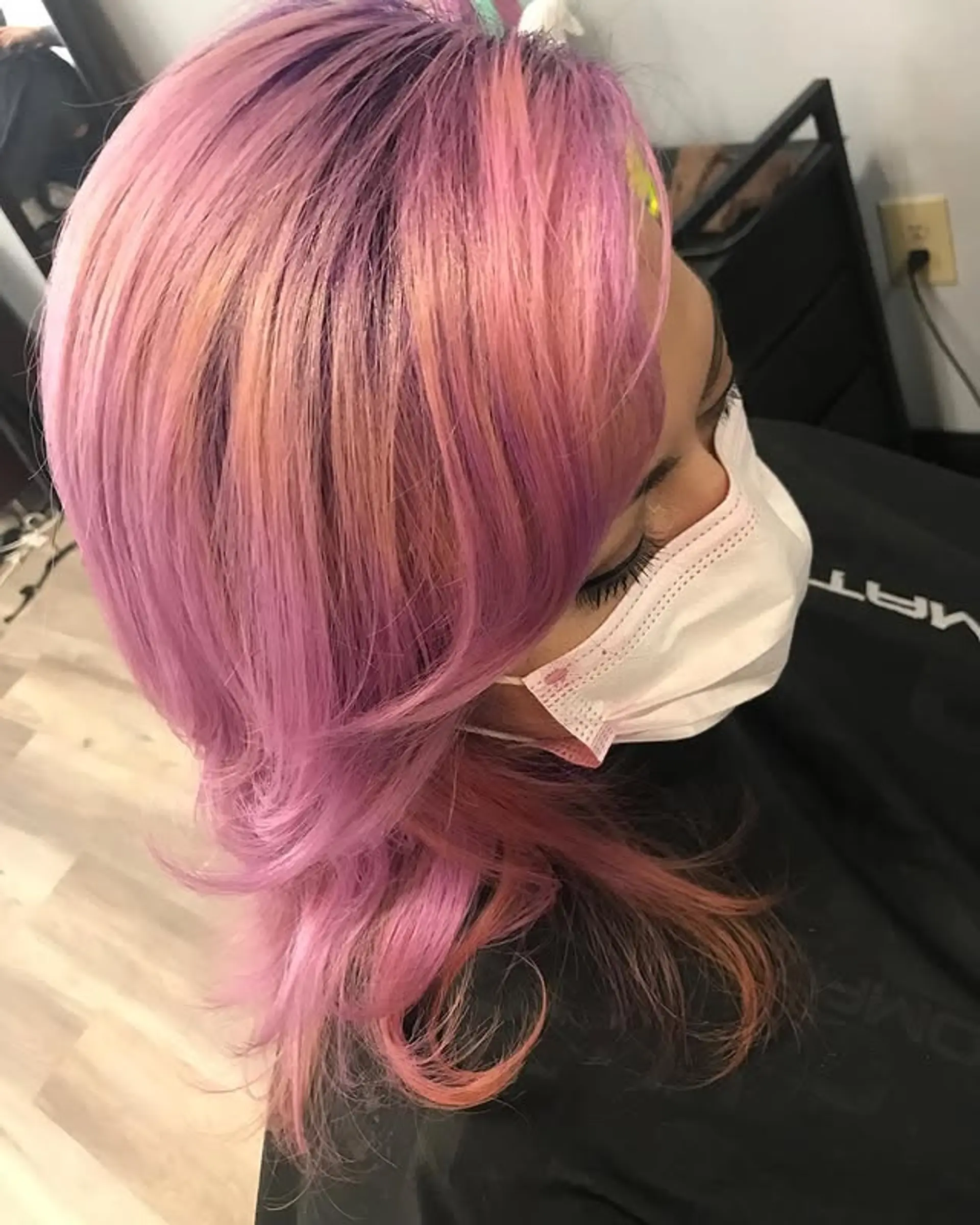 A trendy layered bob with face-framing layers. 1