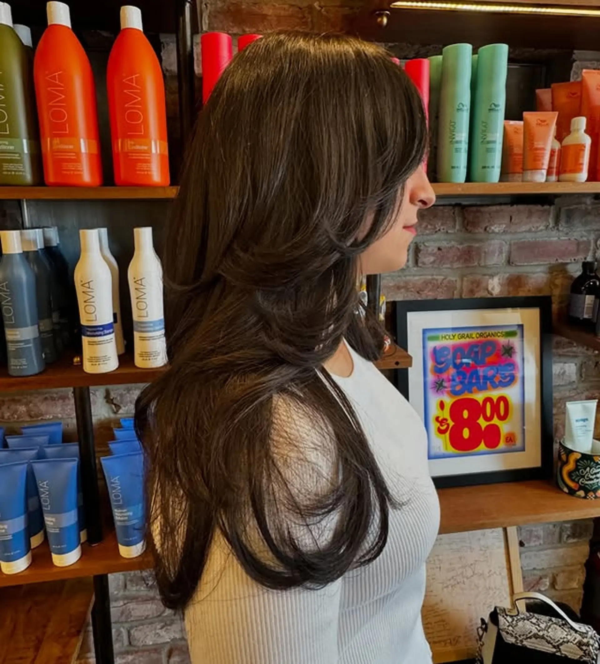 A long shag with voluminous layers and face-framing. 1