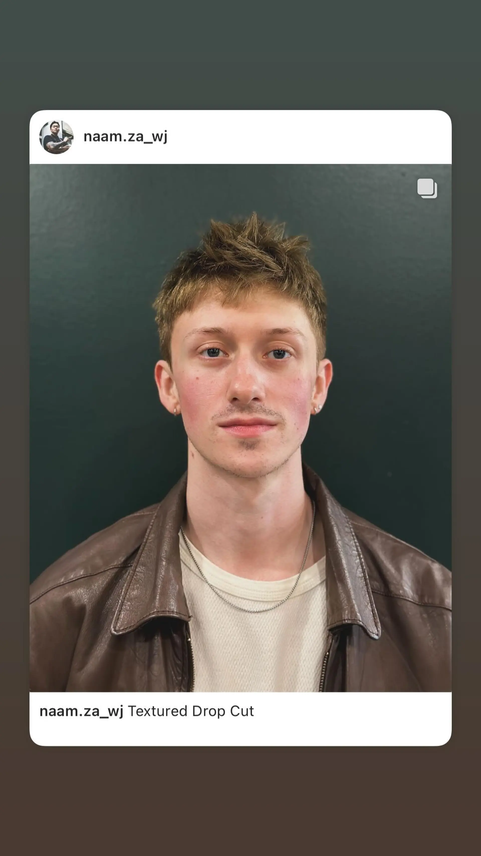 A textured crop top with a drop fade. 1