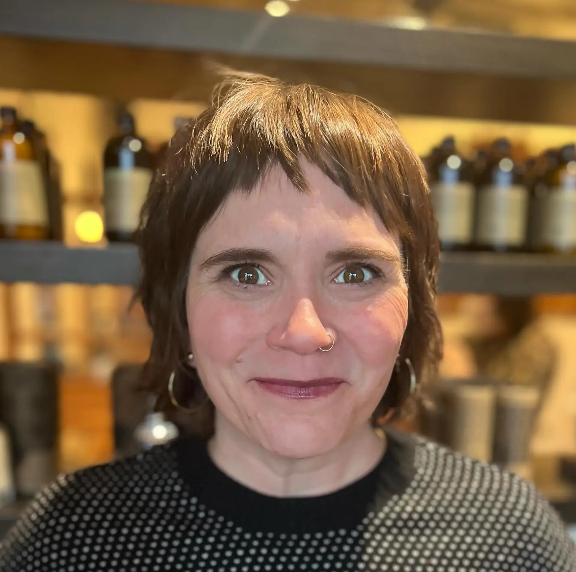 A modern, textured bob with choppy bangs for an edgy and easy-to-style look. 1