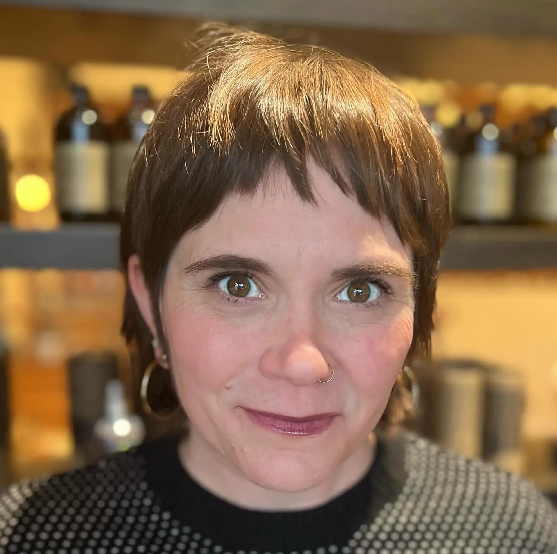 A modern, textured bob with choppy bangs for an edgy and easy-to-style look. 2