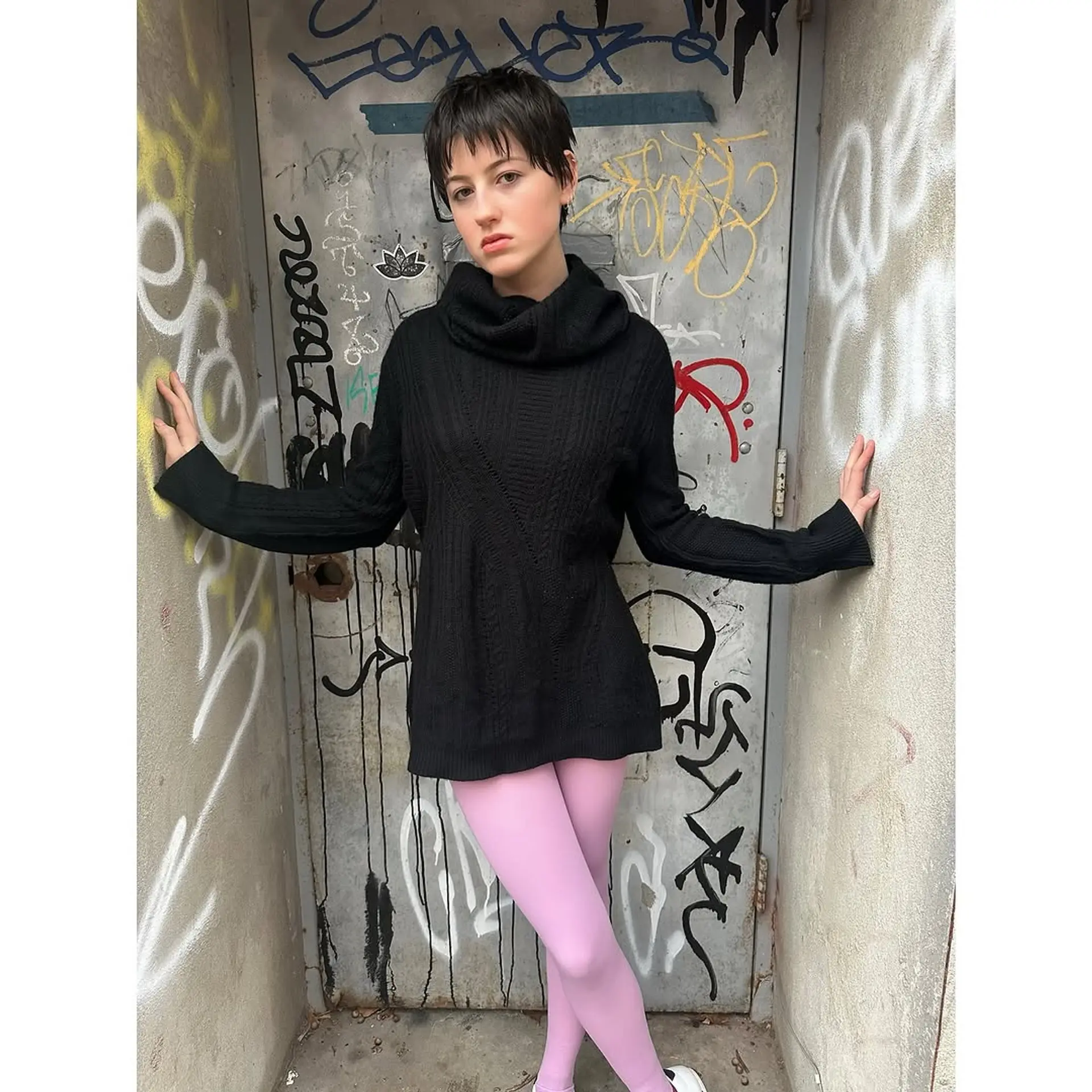 This hairstyle features a choppy, textured pixie cut. It is a low-maintenance and edgy look that is easy to style. 1