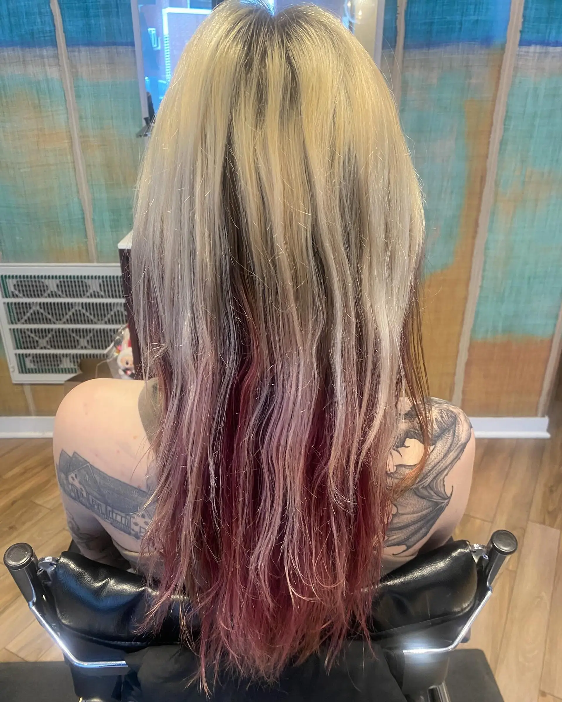 Long straight hair with full bangs. 2