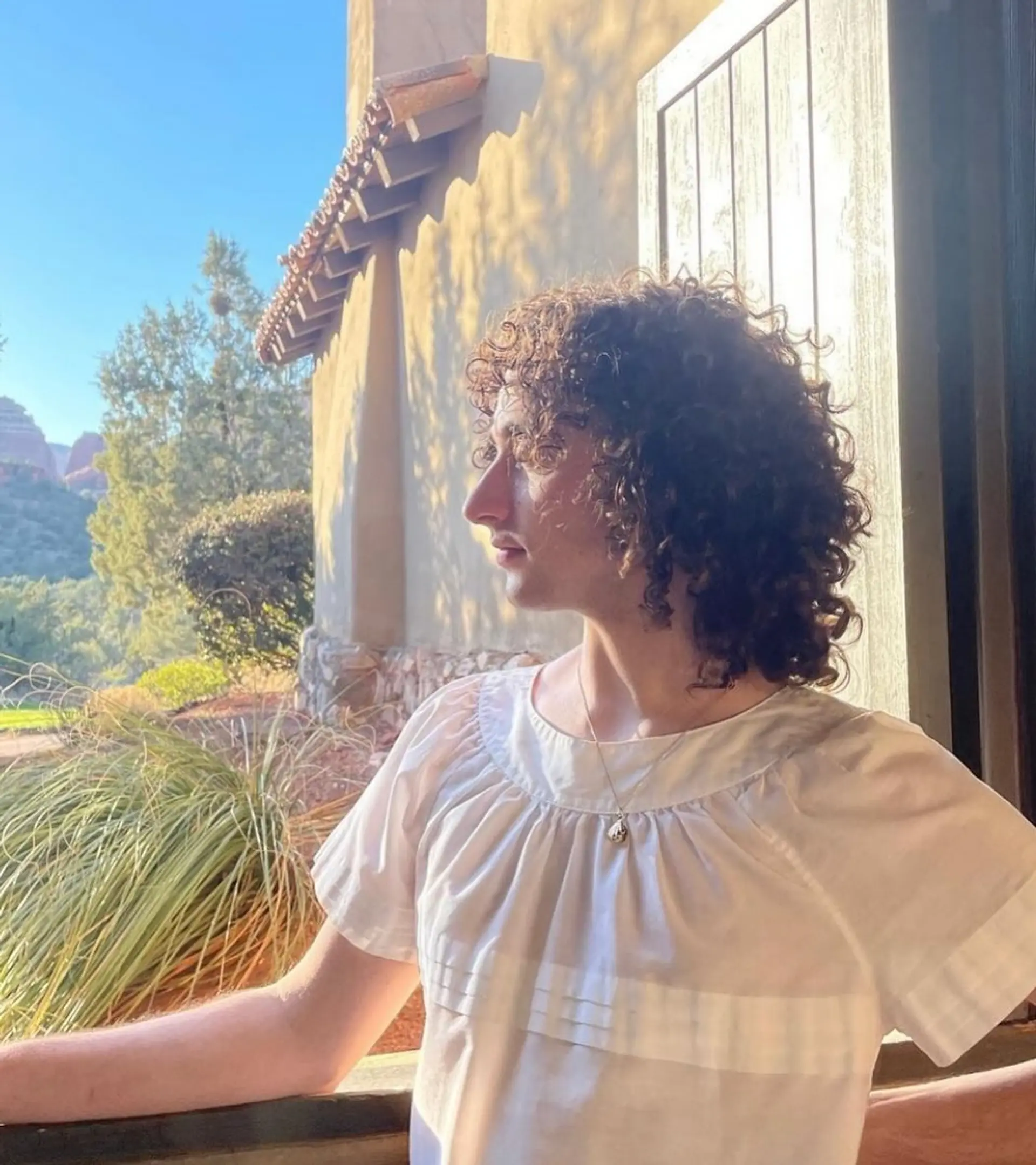 A contemporary curly mullet with defined layers and a natural, shaggy finish. 1