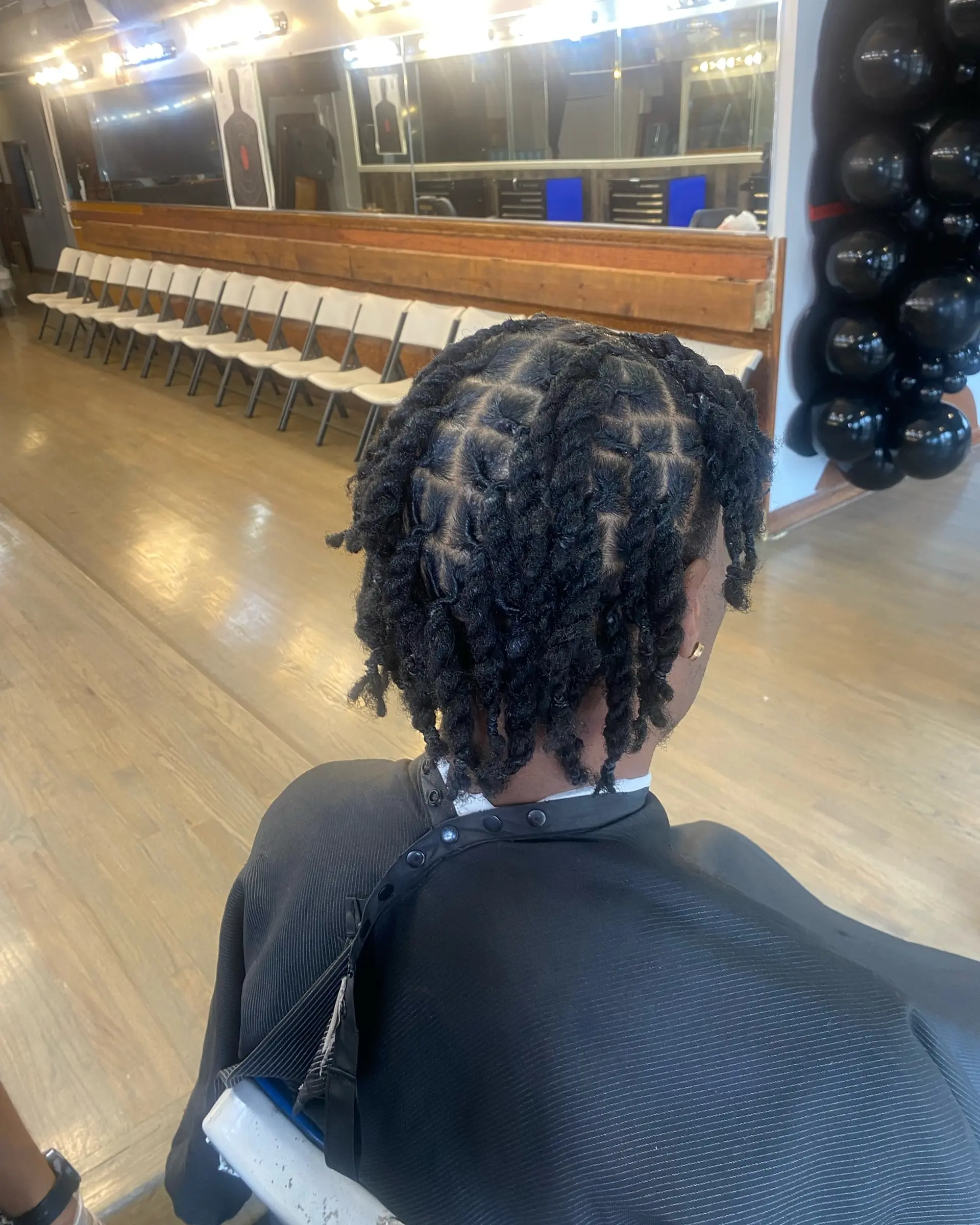 Twisted locs with a geometric part design. 1