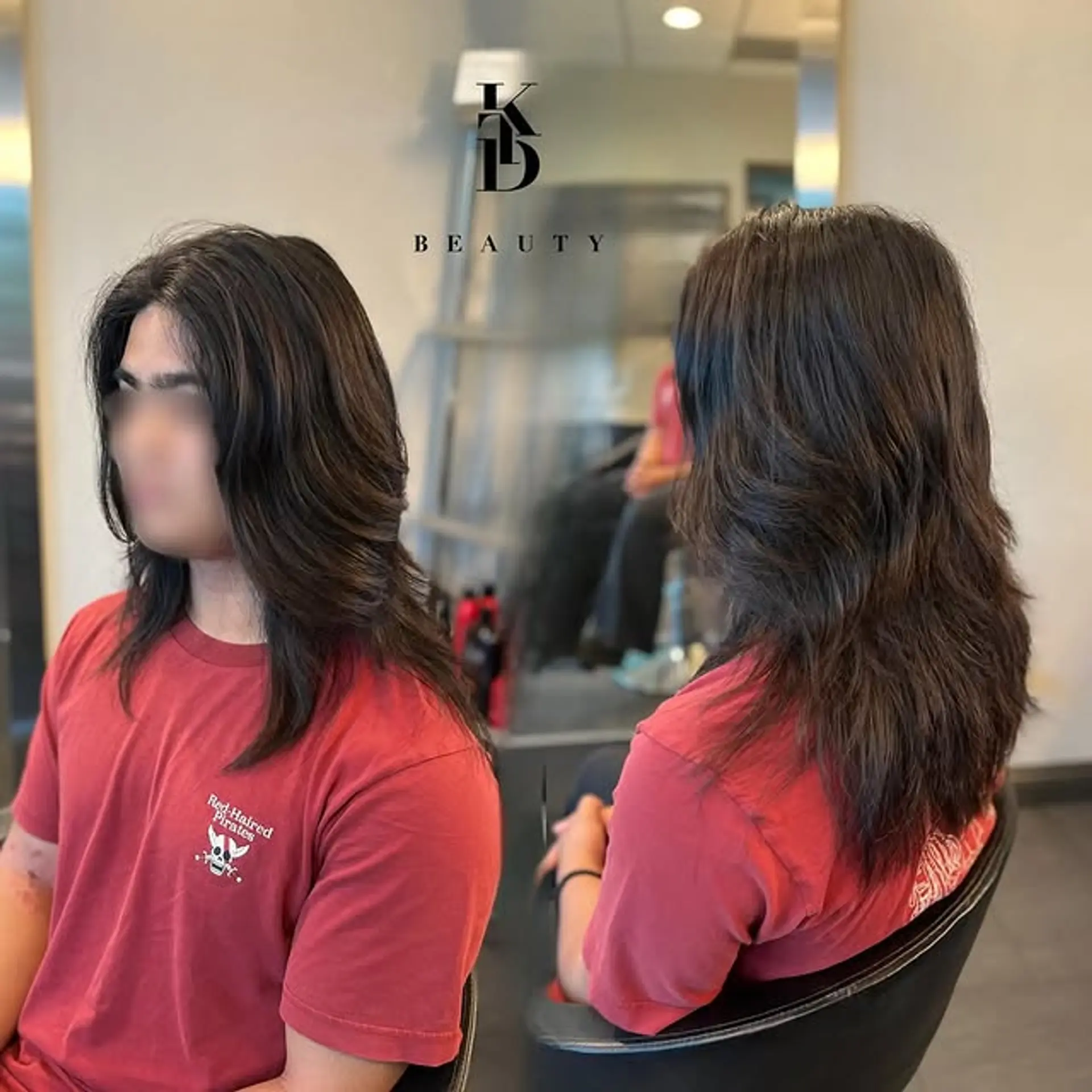 A modern shag haircut with face-framing layers, perfect for adding volume and movement. 1