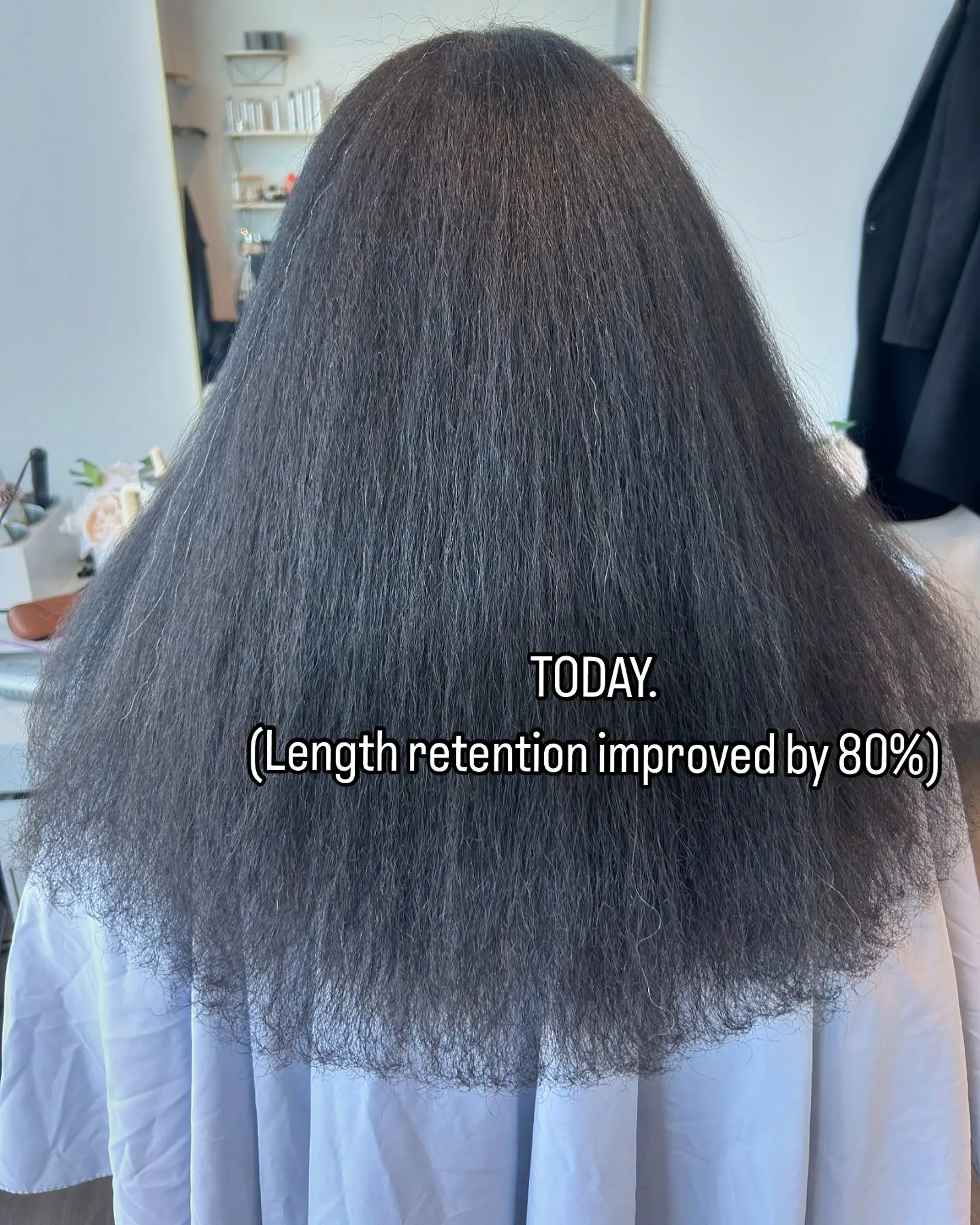 Glamorous long Hollywood waves created with a sew-in technique. 3