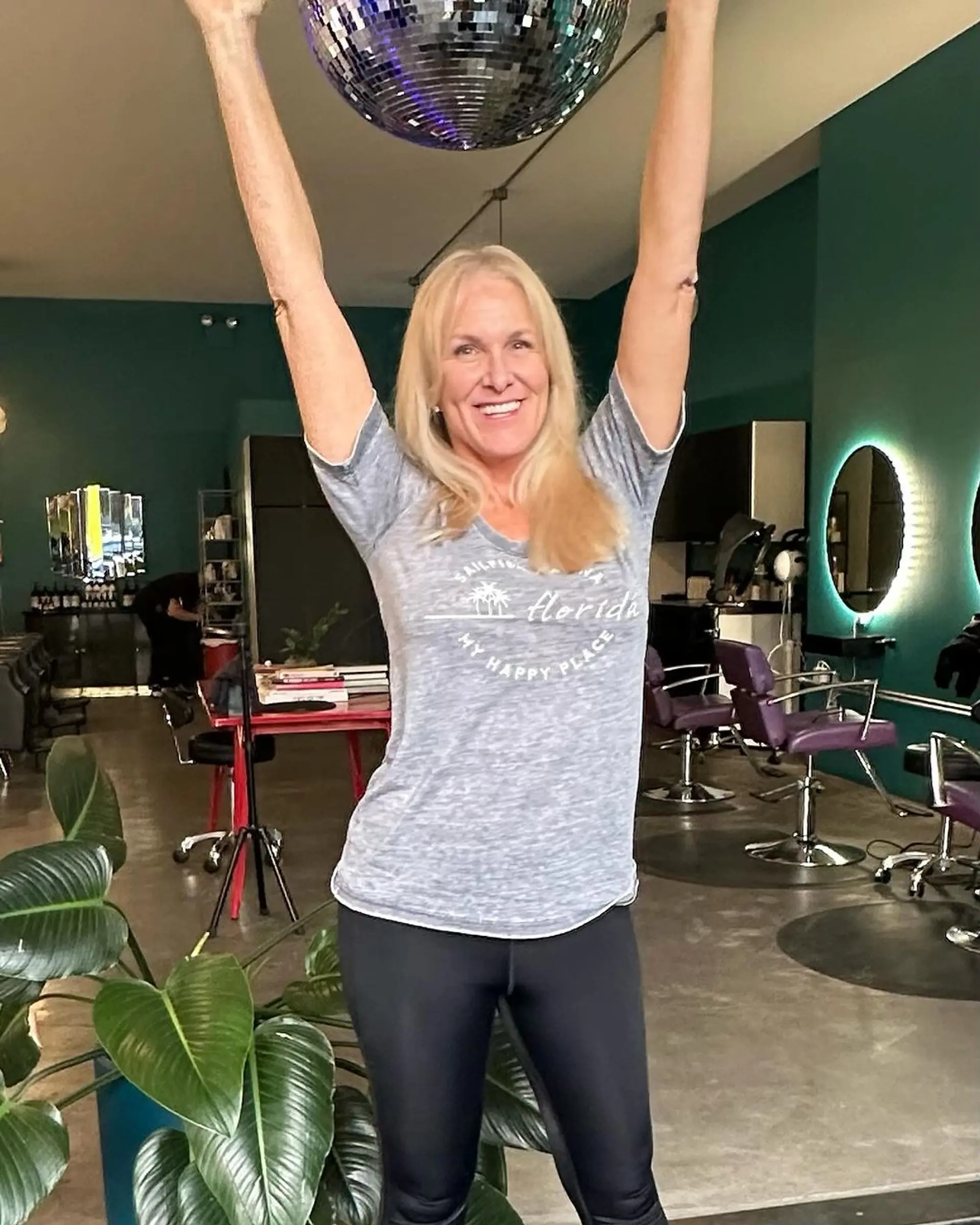 Long, straight blonde hair with a side part and sleek, smooth strands. 2