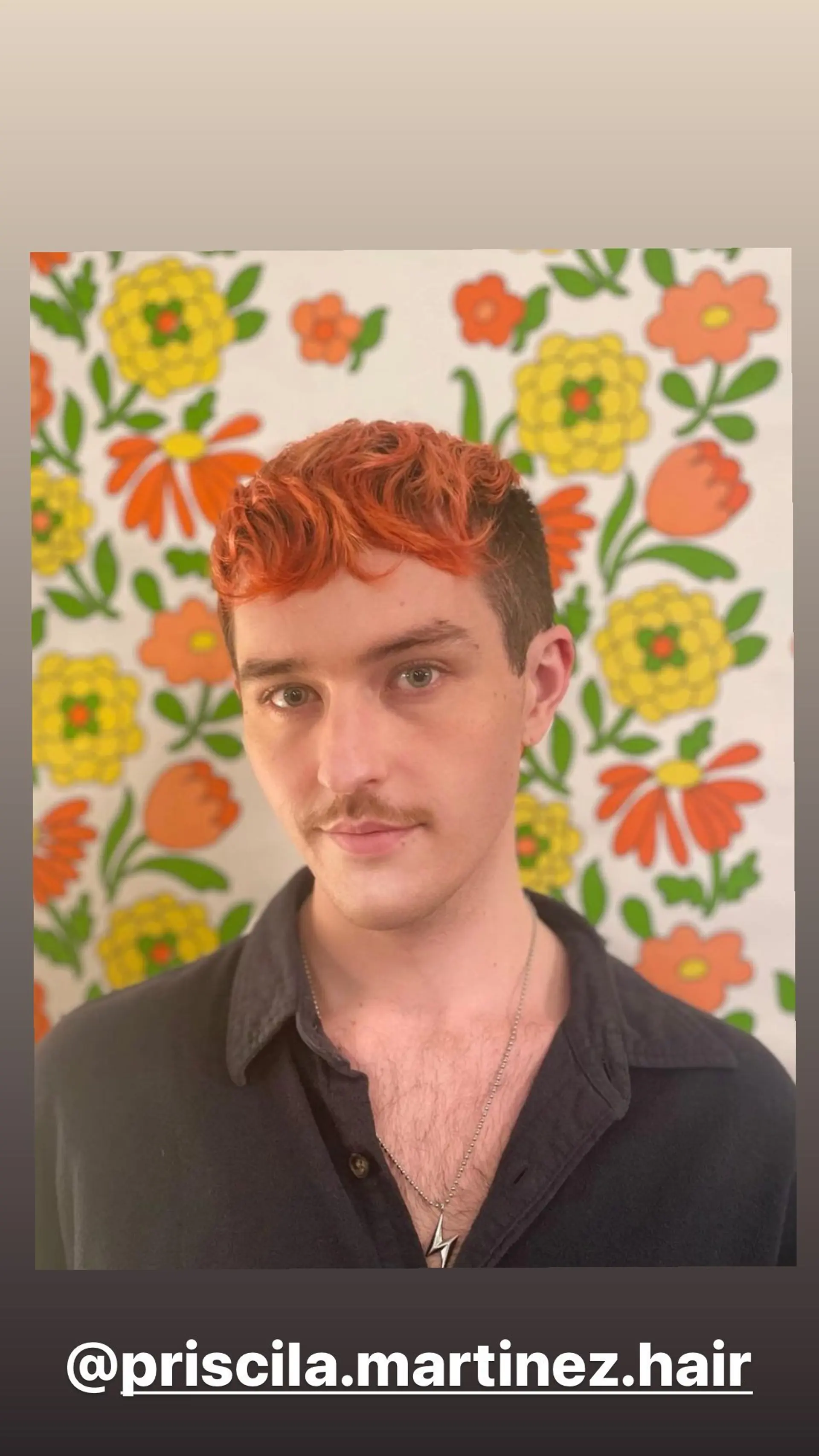 A short, textured crop with a bold, vivid orange color. 1