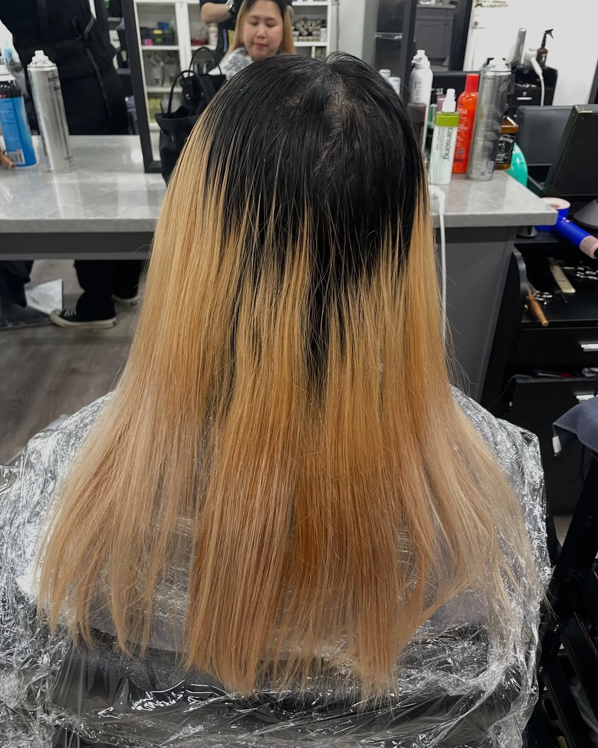 Long, wavy hair styled in beach waves. 2