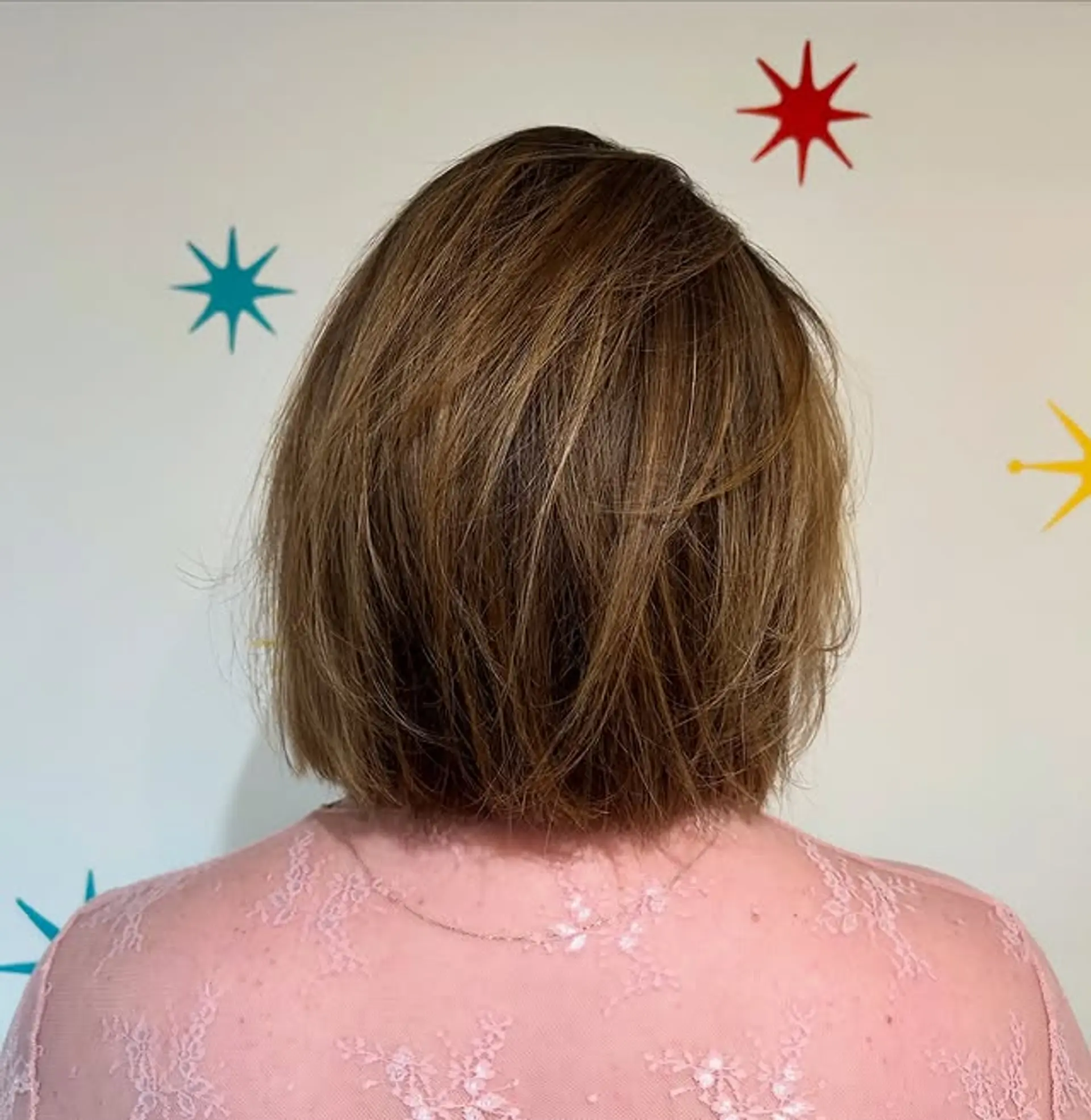 A textured layered bob with added volume and movement. 1