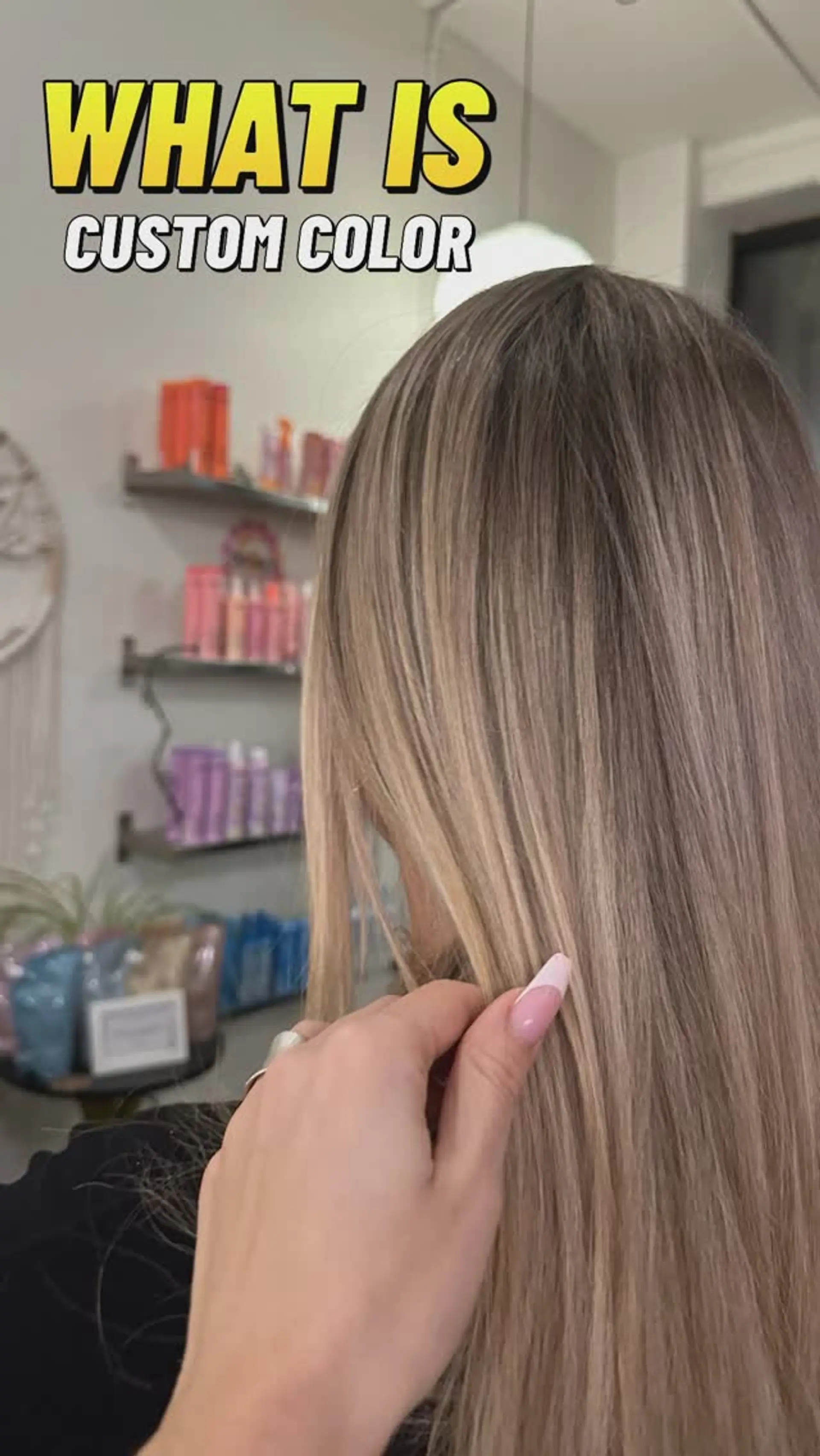 Straight, smooth long hair featuring a seamless blend of beige and ash blonde highlights over a light brown base. 1