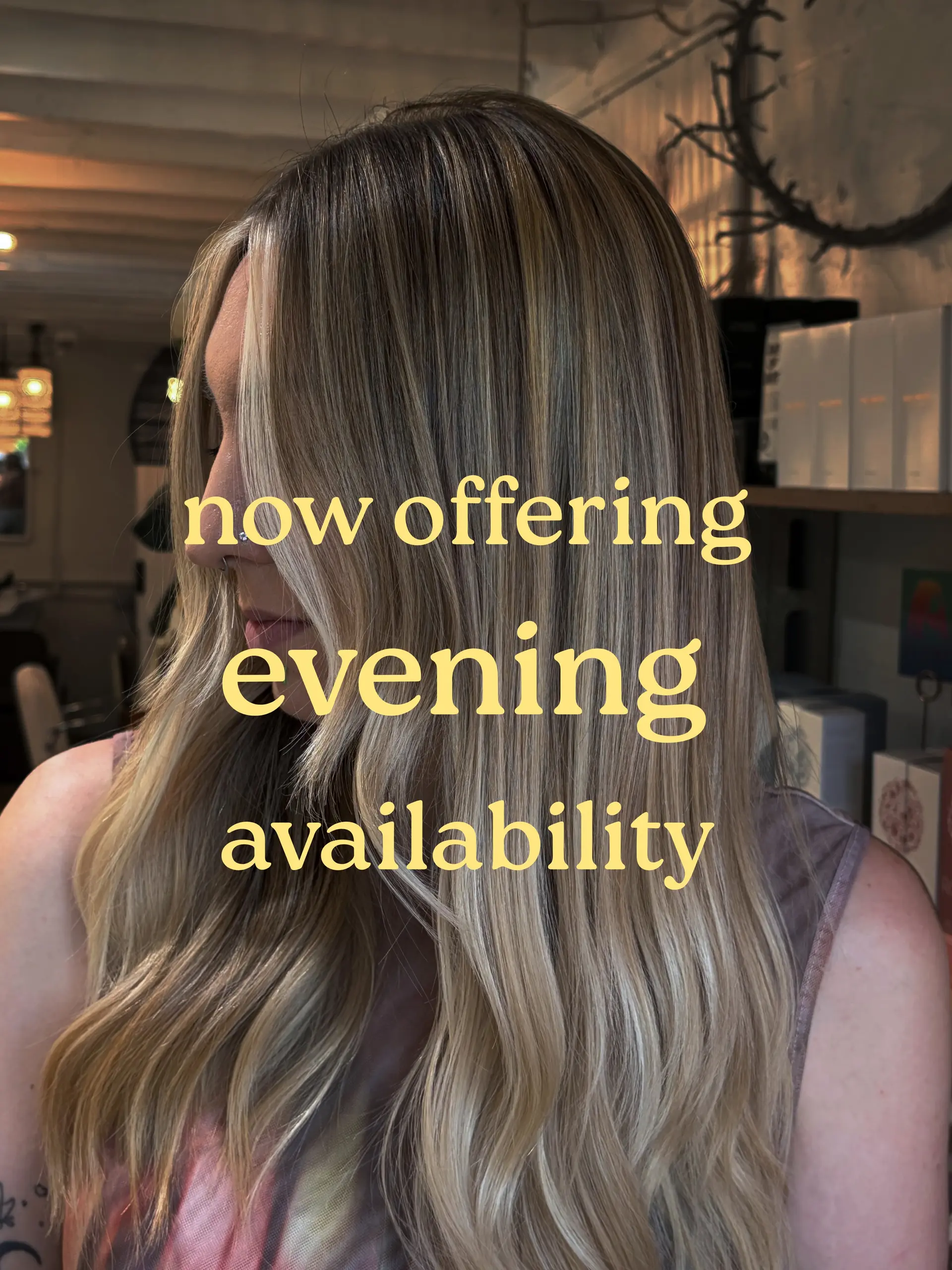 Long dimensional blonde hair styled in soft, smooth waves with bright face-framing highlights. 1