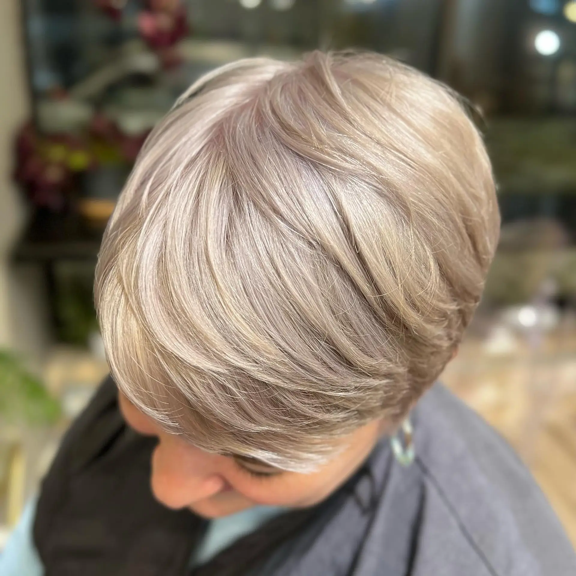 A classic and trendy short pixie cut with layers for texture. 1