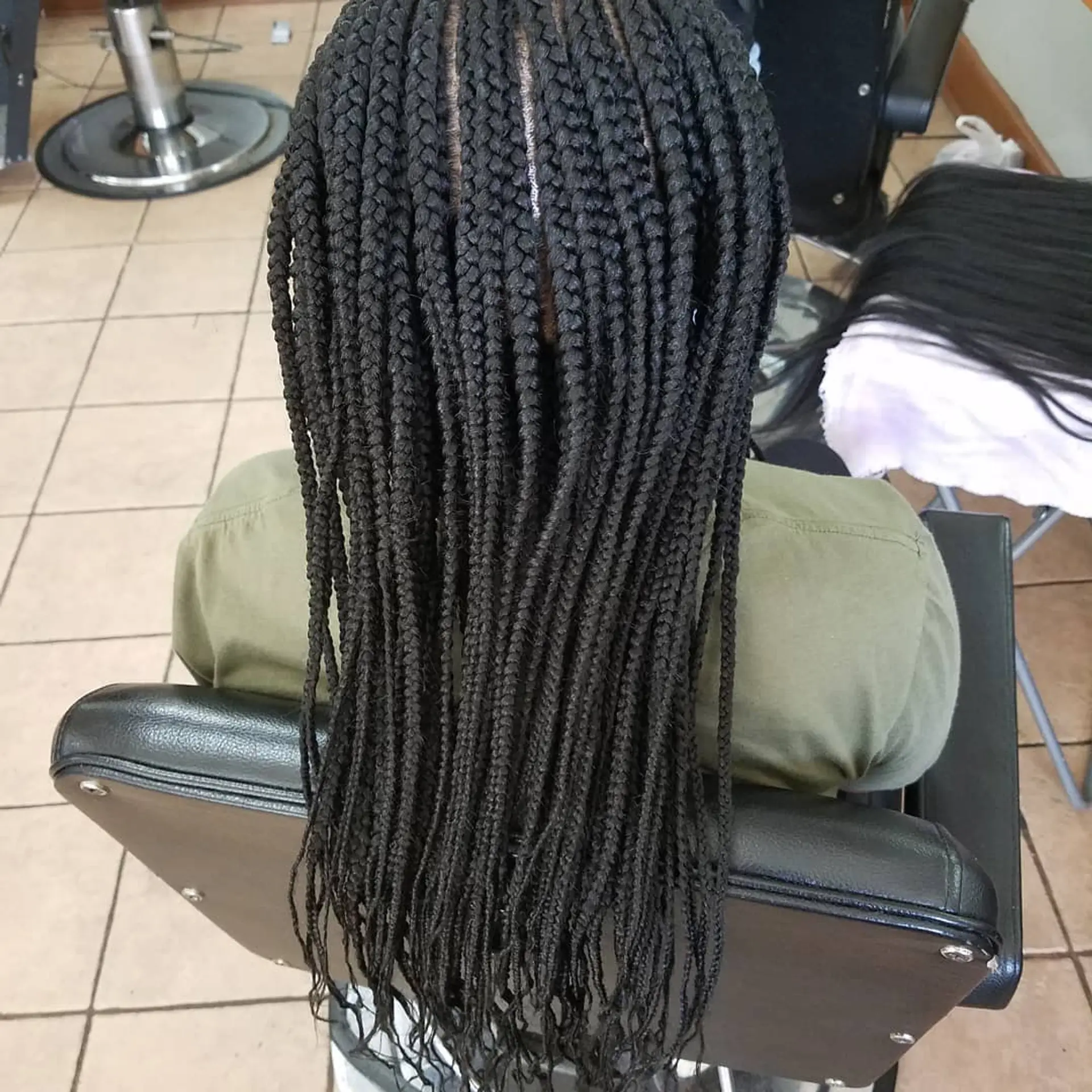 Long box braids. 1