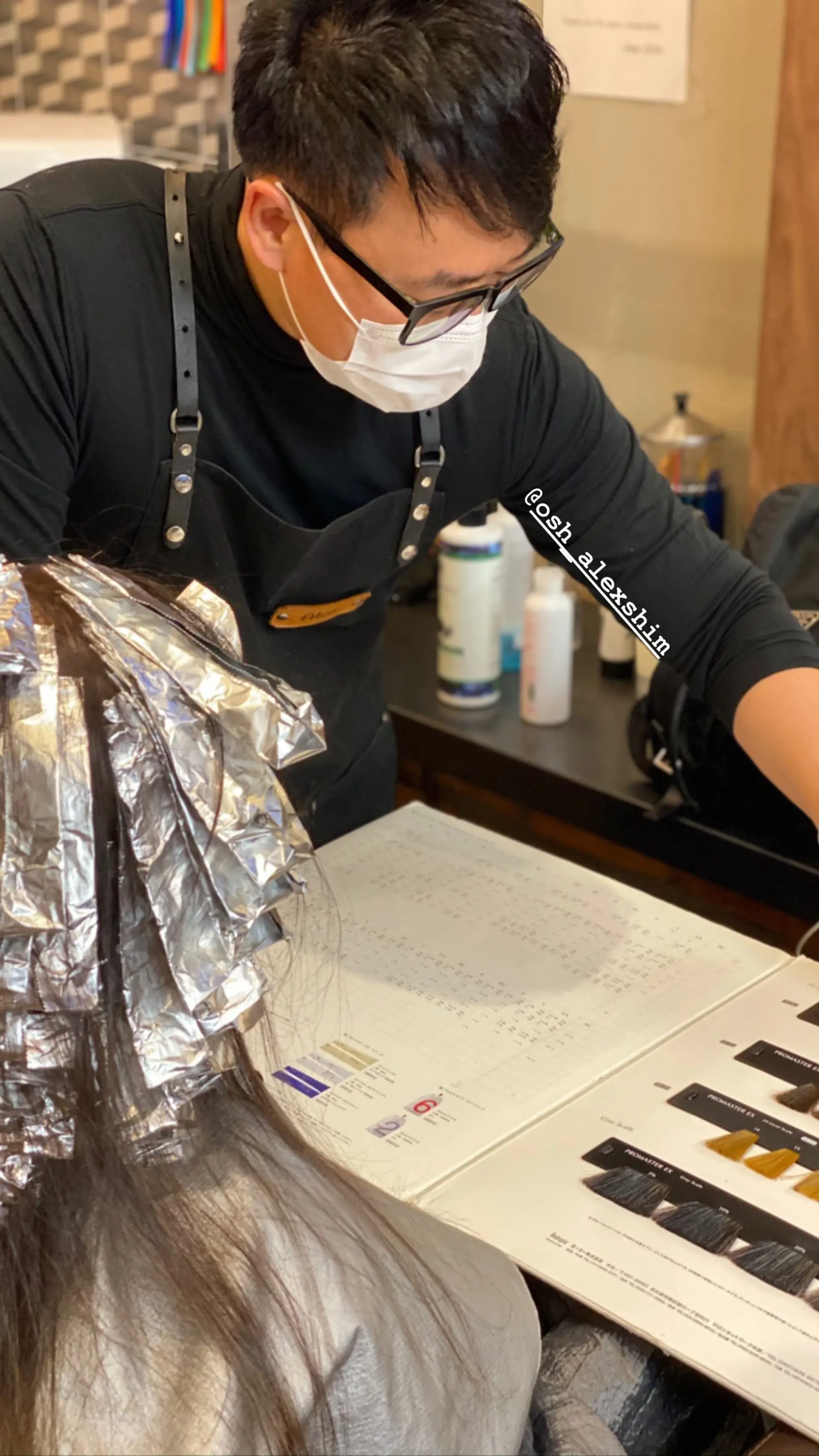 Foil highlighted balayage. 1