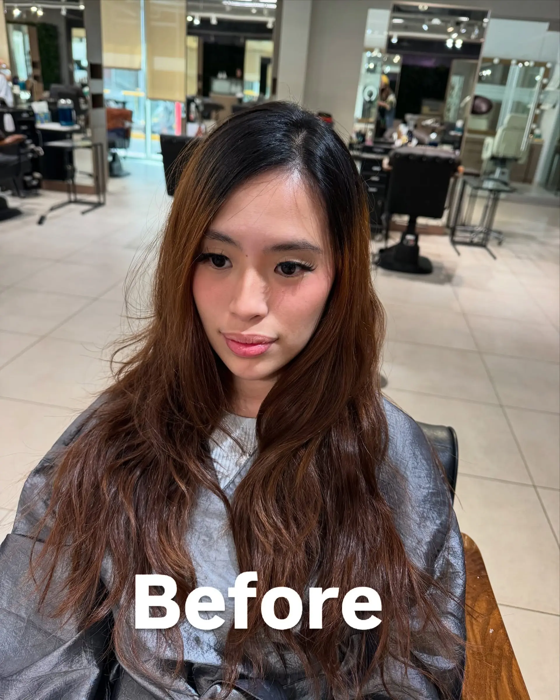 Long wavy hair with a subtle balayage. 1
