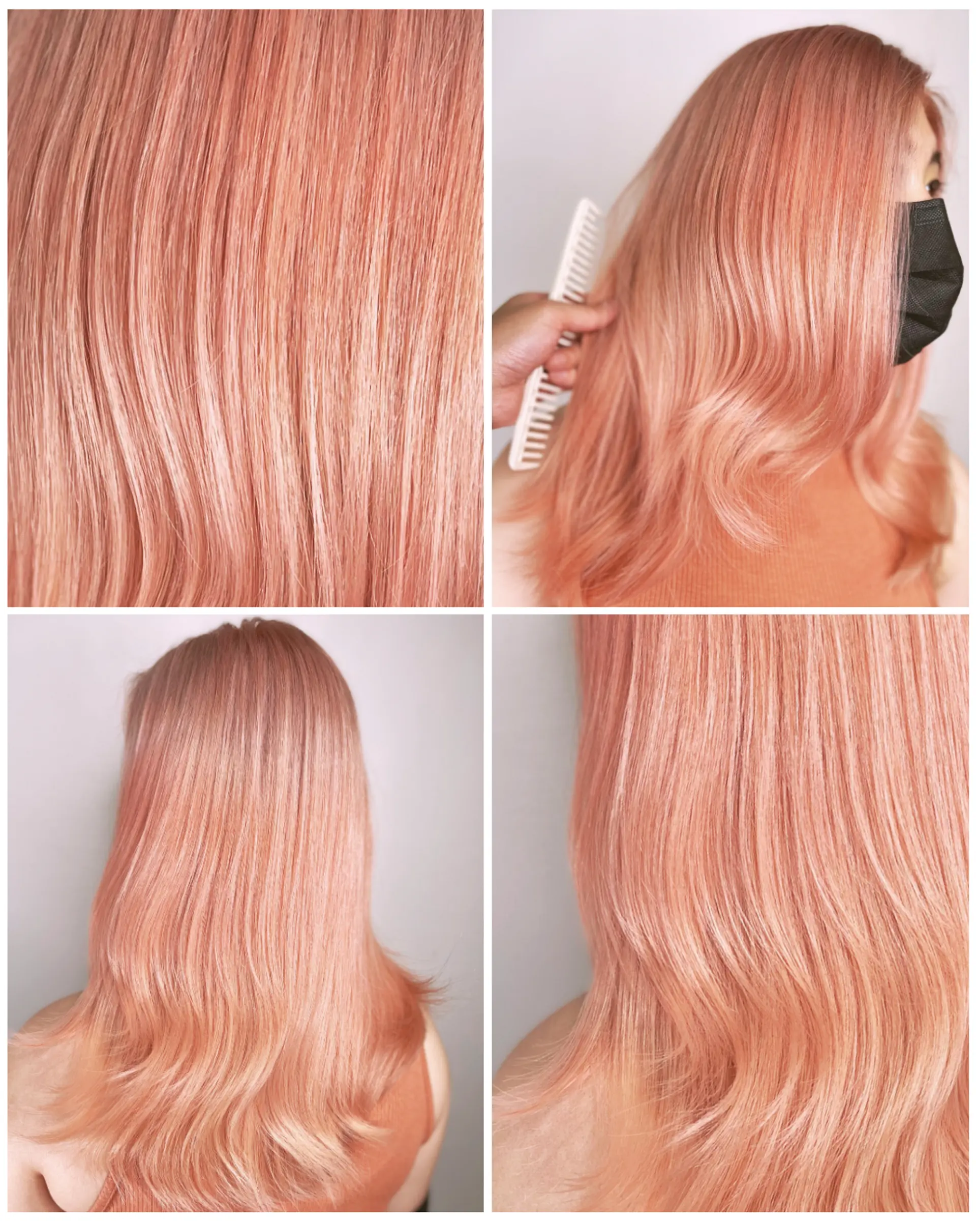 Rose Gold Hair Color by MOSES @ Nova Salon 1