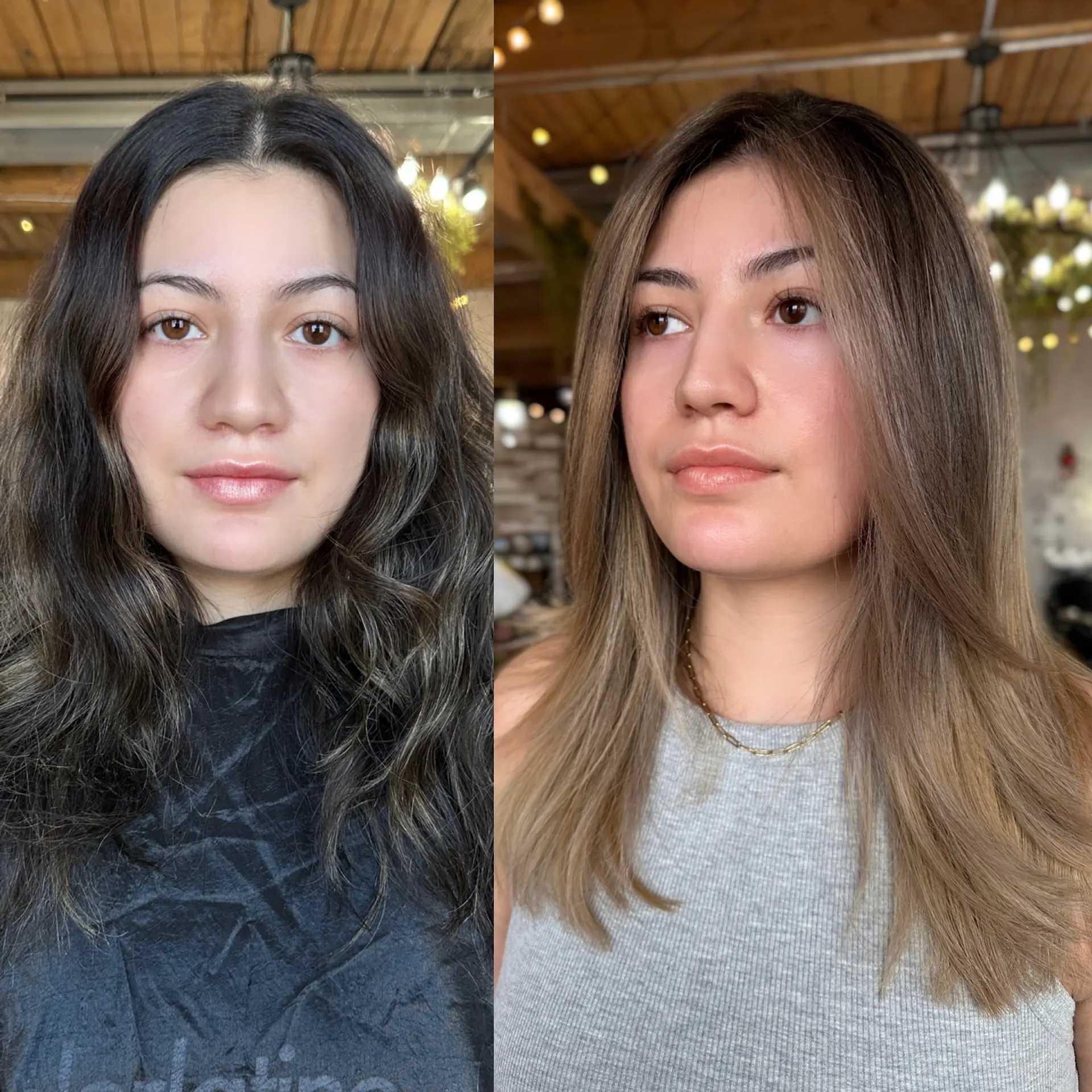 Dimensional bronde balayage with face-framing highlights. 1