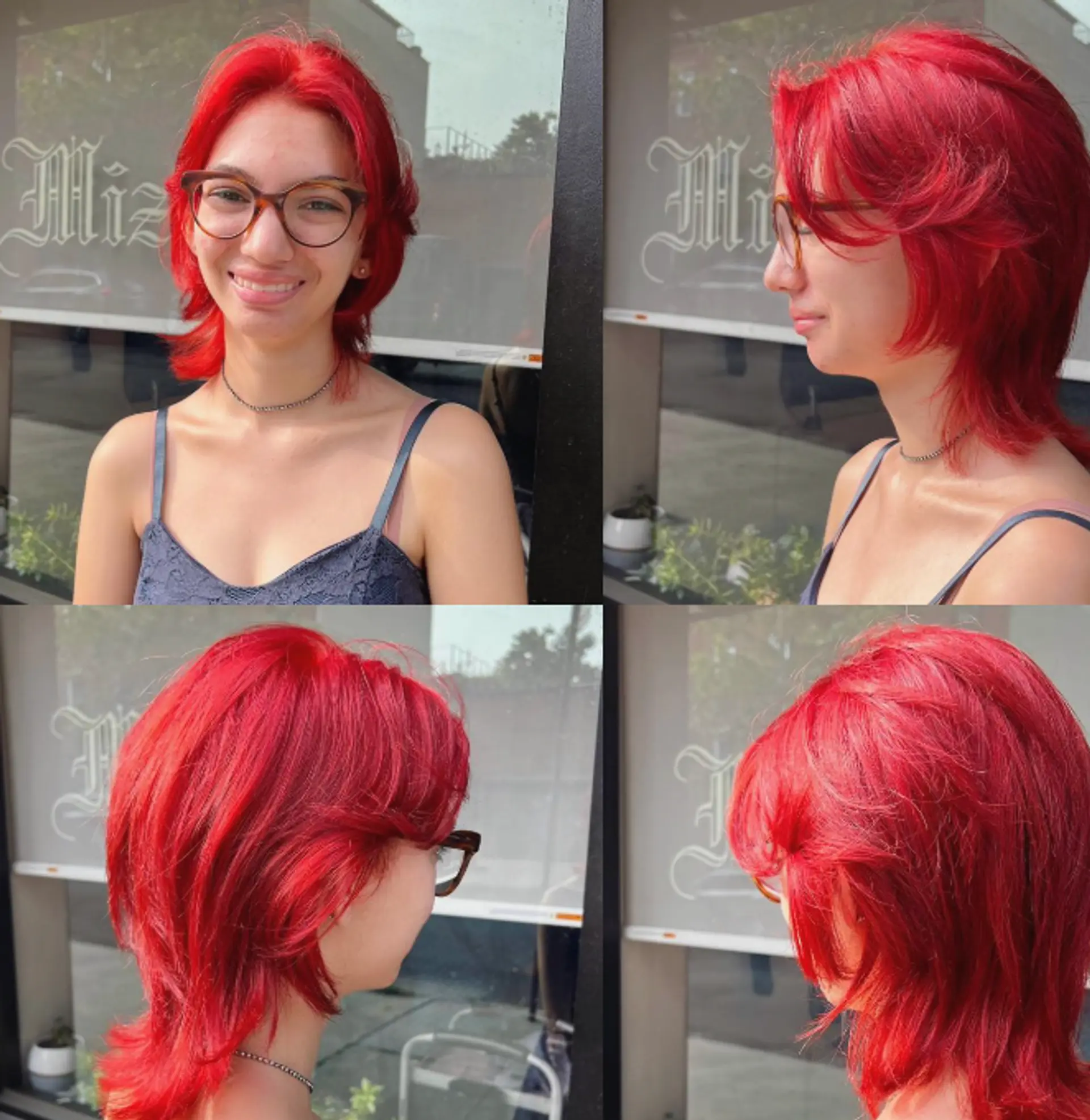 A modern shag haircut with layers and wispy bangs. 1