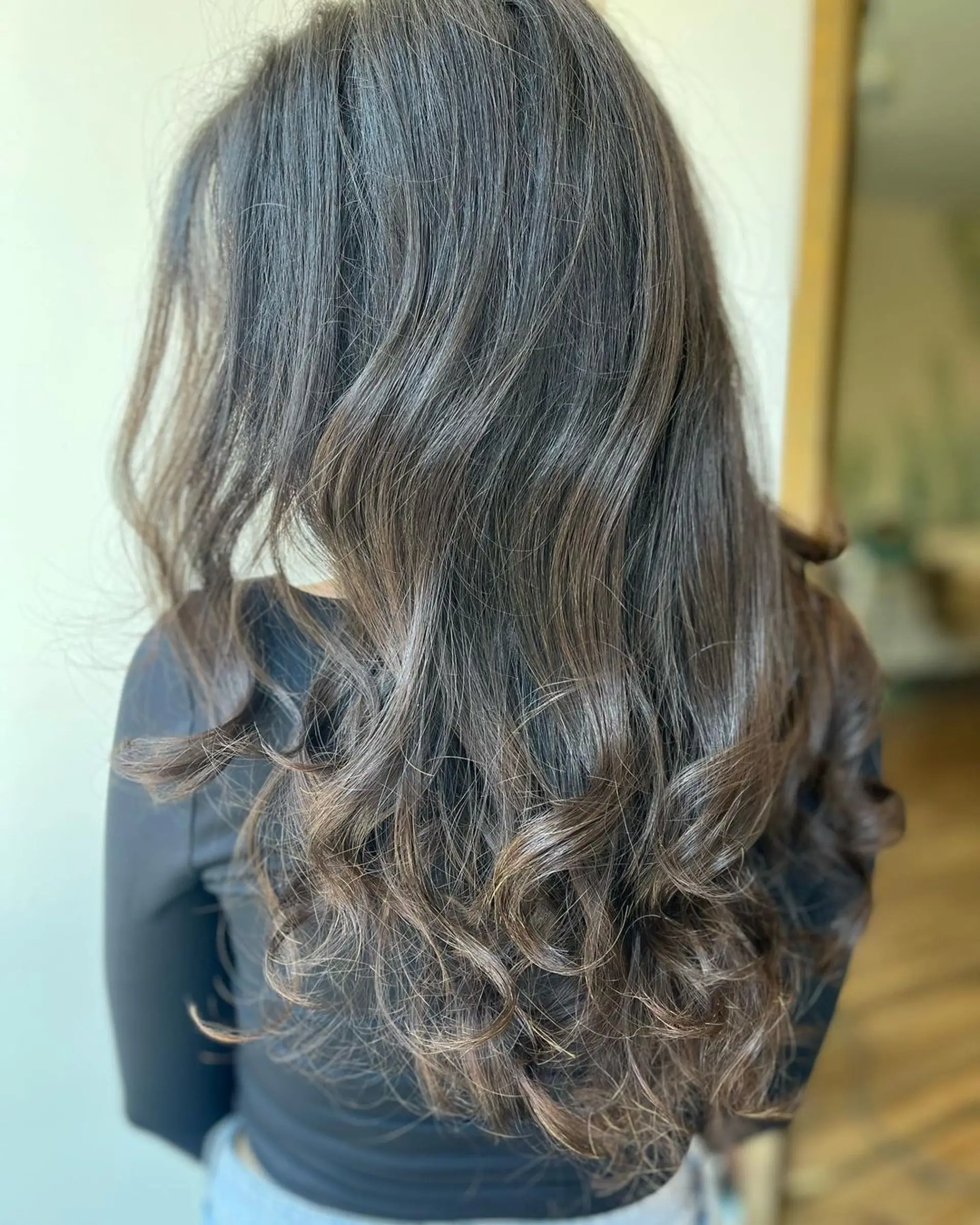 Long, voluminous waves with a natural sheen and subtle layering. 1