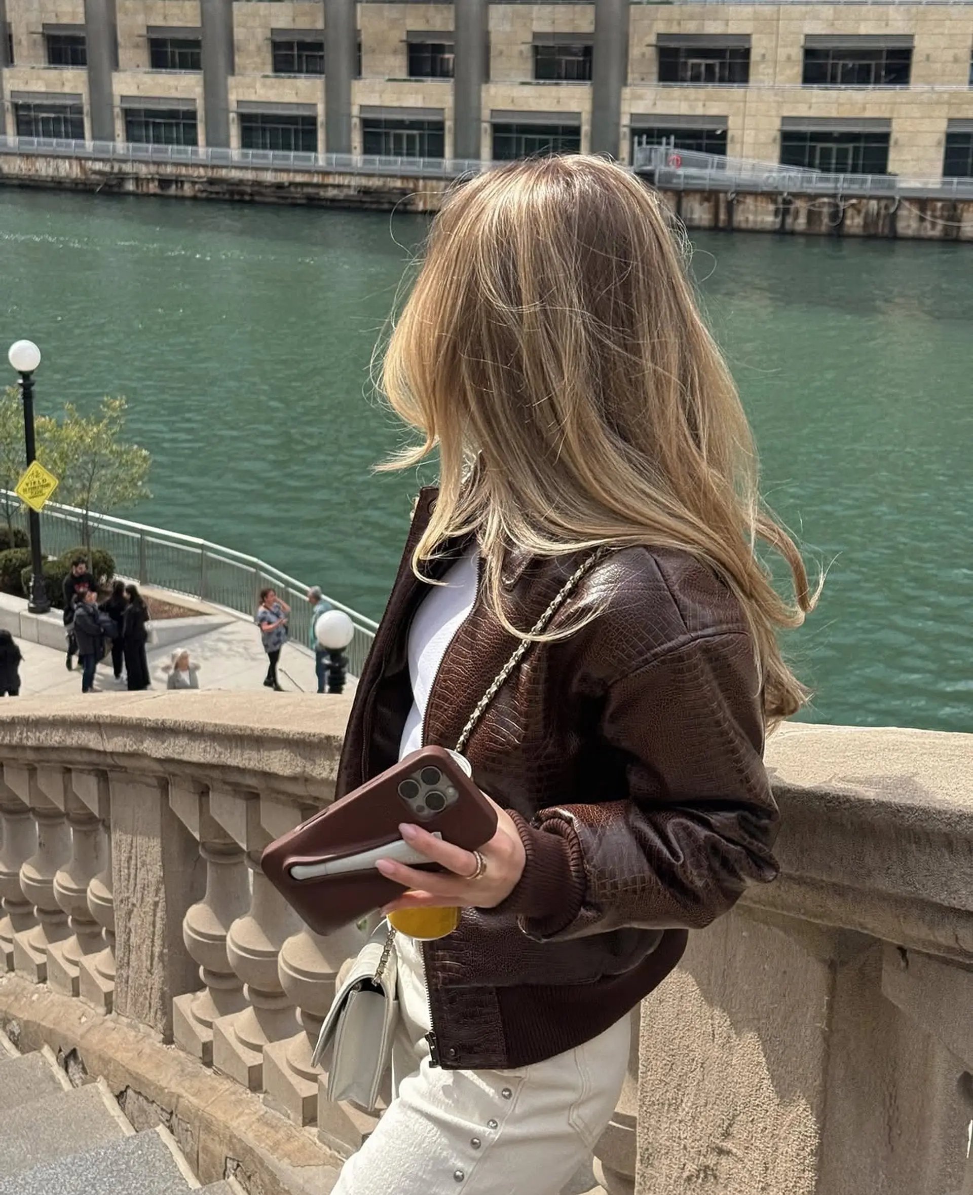 Medium-length beachy waves with a balayage of blonde and ash blonde tones. 4