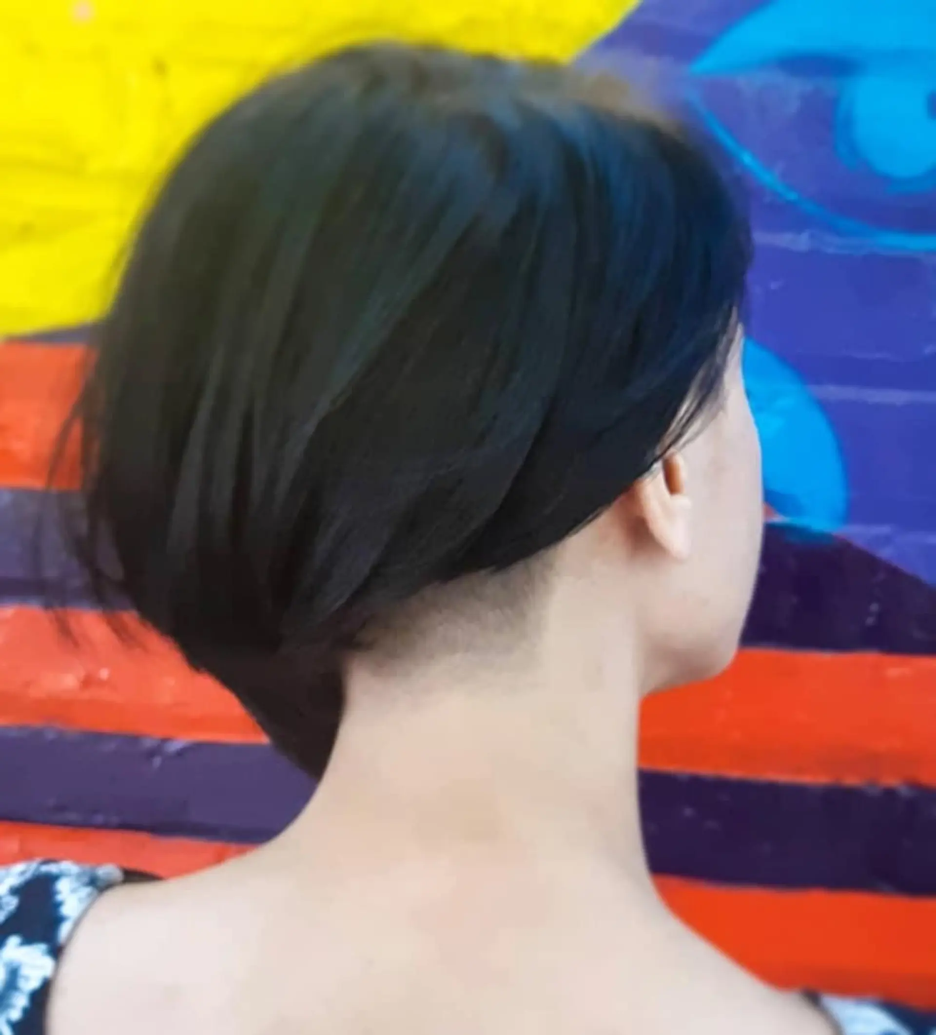 An angled bob with a nape undercut for a modern and edgy look. 1