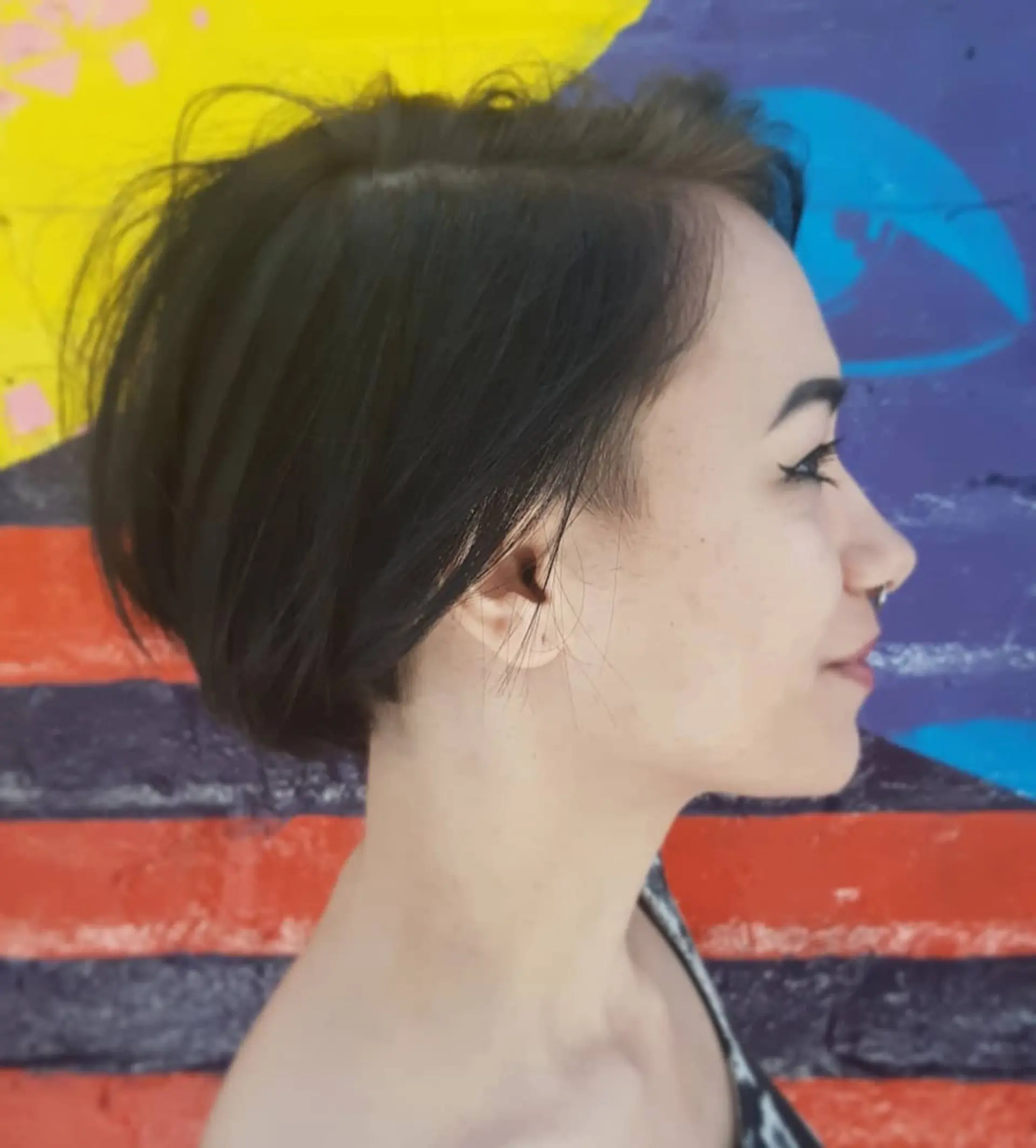 An angled bob with a nape undercut for a modern and edgy look. 2