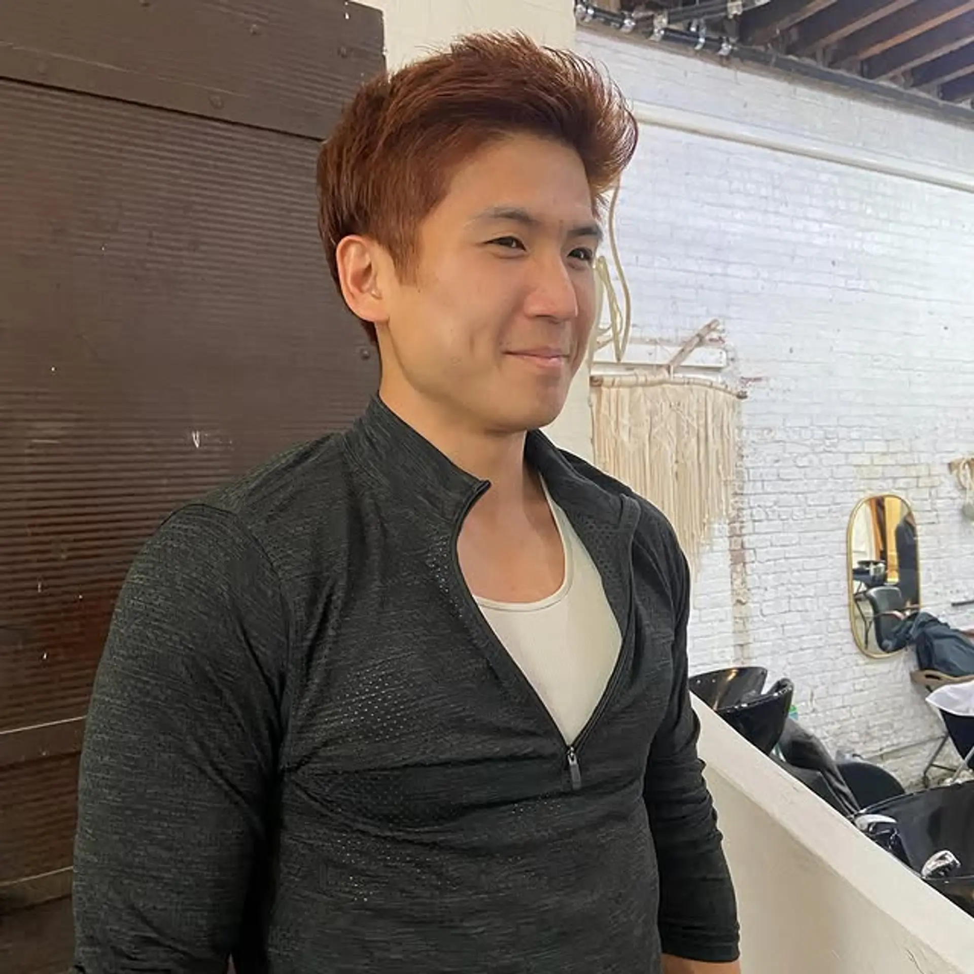 A textured crop with subtle layering and copper highlights. 1