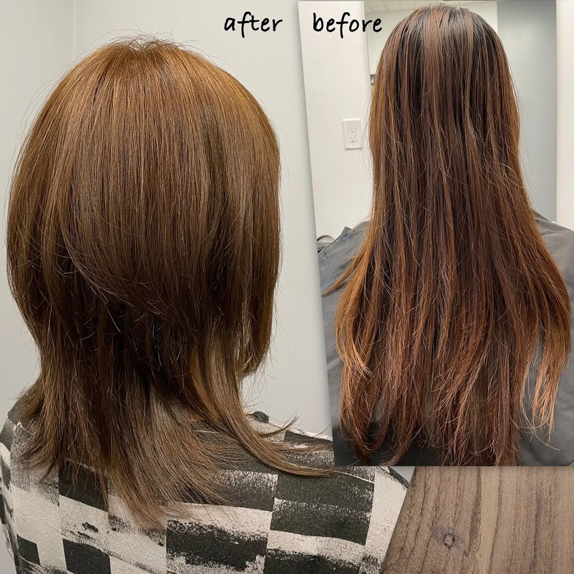 A textured medium-length cut featuring pronounced, feathered layers and soft wispy ends. 1